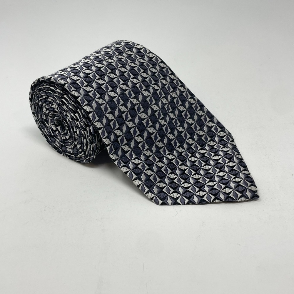 XMI for Nordstrom Multicolor Geometric Silk Handmade Tie Necktie
